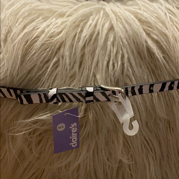 Zebra 🦓 print thin belt l. NWT - Picture 1 of 3